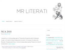 Tablet Screenshot of mrliterati.com